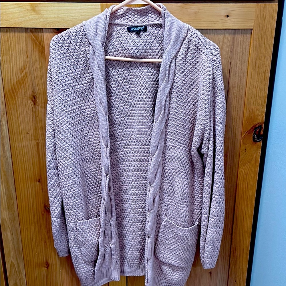 CPOKRTWSO Women's Pink Sweater; Size Medium